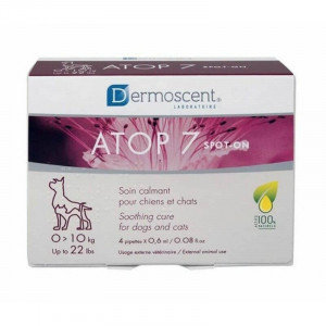 DERMOSCENT ATOP 7® SPOT-ON 0-10kg 0.6ml pilieni suņiem, kaķiem N4